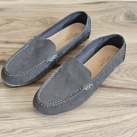 Sperry Shoes - Sperry Loafers Boat Shoes Grey  Womens Size 7 NEW